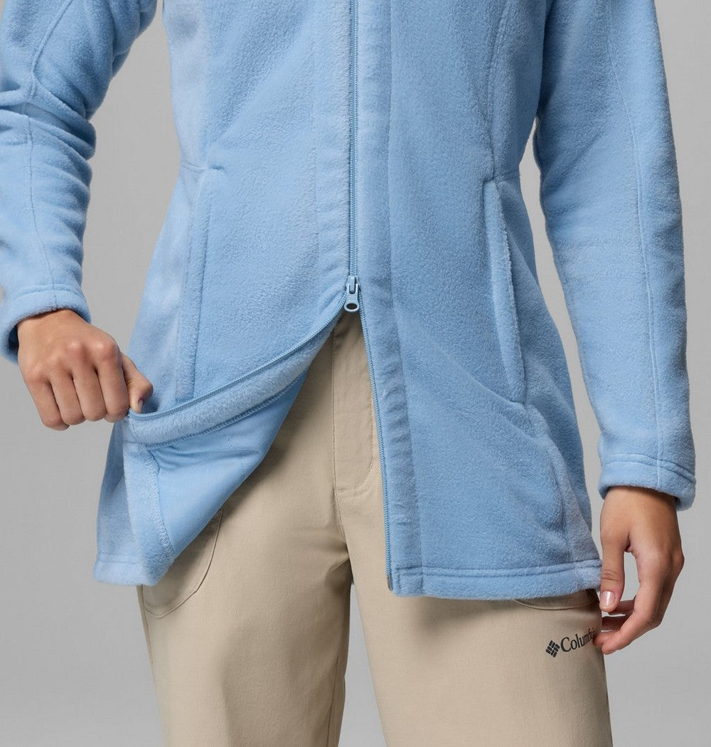 Women's Long Fleece Hoodie - Pink