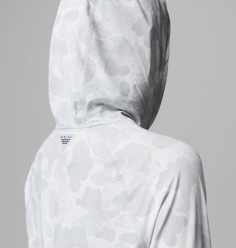 Women's UPF 50 Sun Hoodie - Blue Print