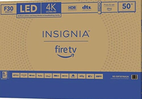 Insignia 50in F30 Series 4K UHD Smart Fire TV With Alexa Voice Remote