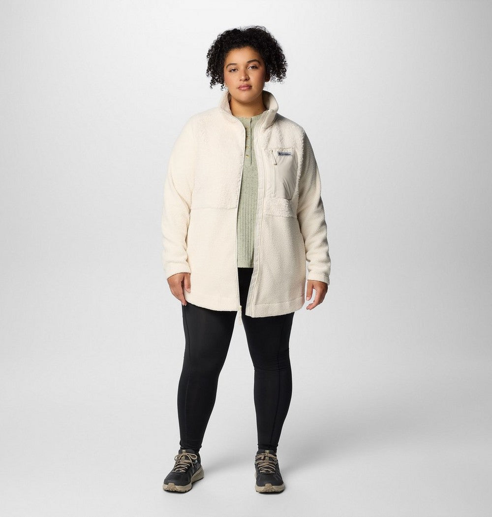Women's Plus Sherpa Full-Zip Fleece - Grey