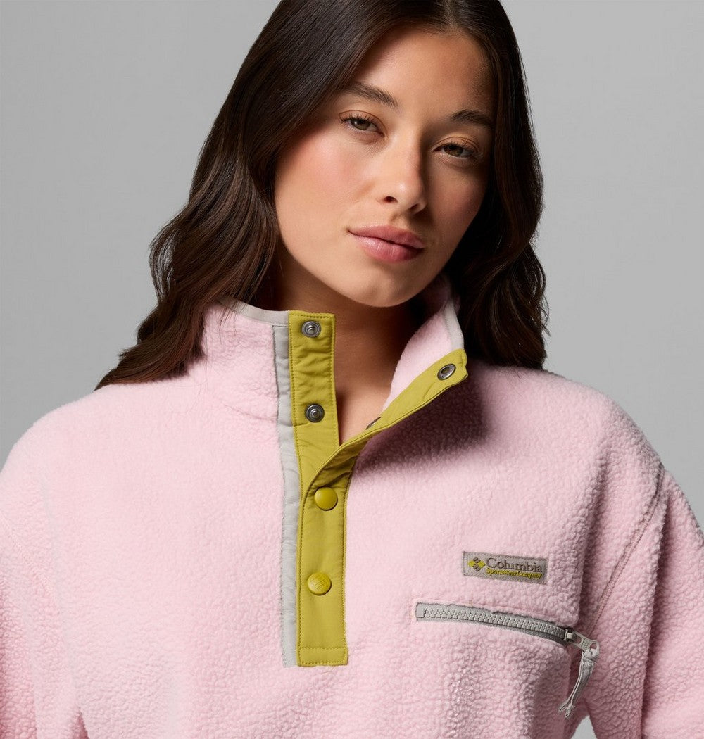Women's Cropped Half-Snap Fleece Pullover