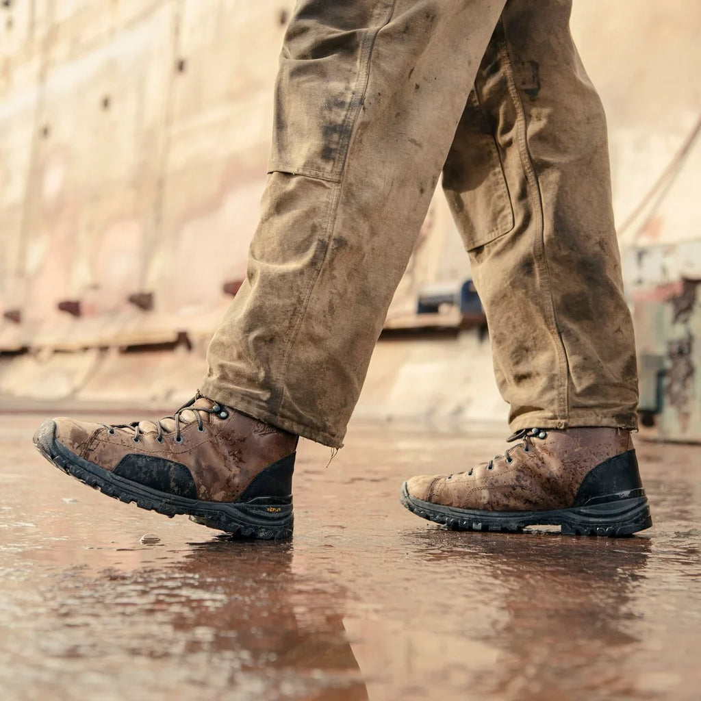 Men's Waterproof Composite Toe Work Boot - Dark Brown