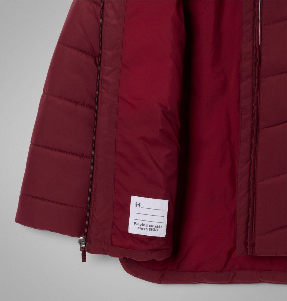Girls' Insulated Hooded Jacket - Wine