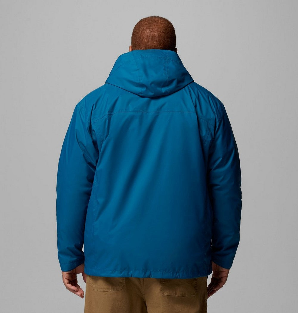 Men's Big Seam-Sealed Rain Jacket - Blue