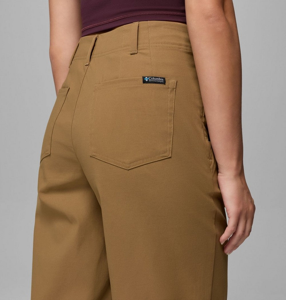 Women's Stretch Wide-Leg Pants - Green