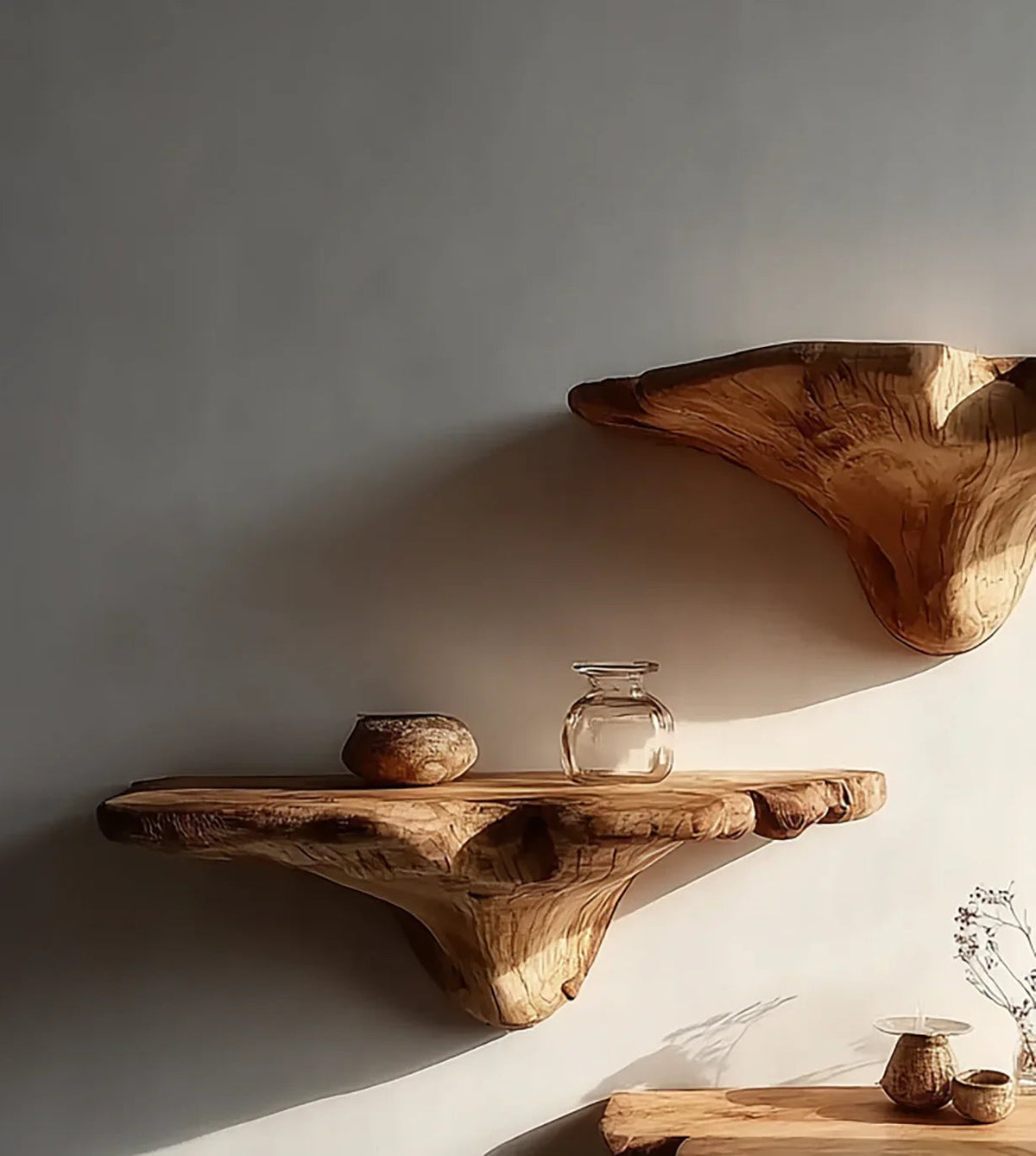 Solid Wood Floating Wall Shelf
