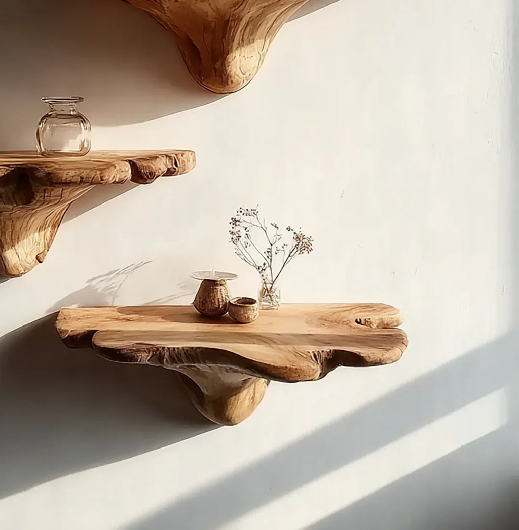 Solid Wood Floating Wall Shelf