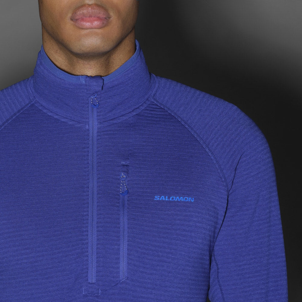 Men's Lightweight Half-Zip Fleece - Brown