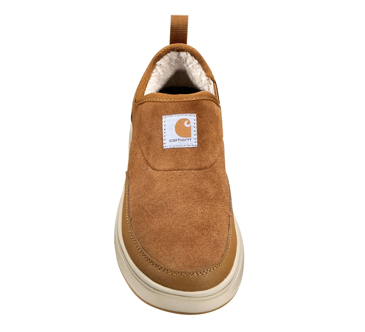 Suede Sherpa-Lined Slip-On Shoe - Brown