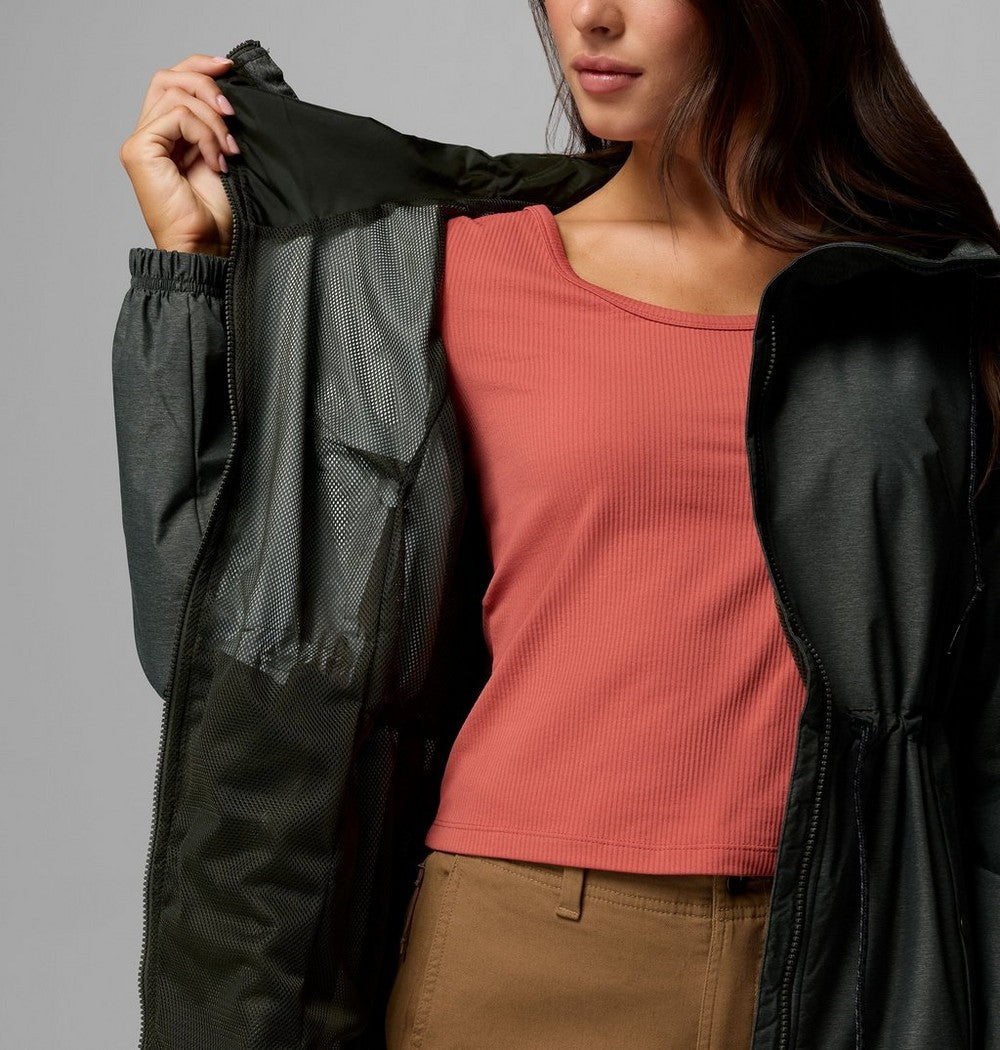 Women's Lightweight Hooded Rain Jacket - Fuchsia
