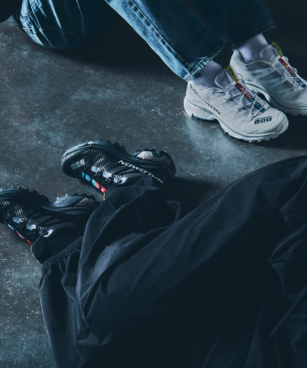 Cushioned Retro Sneakers - Black
