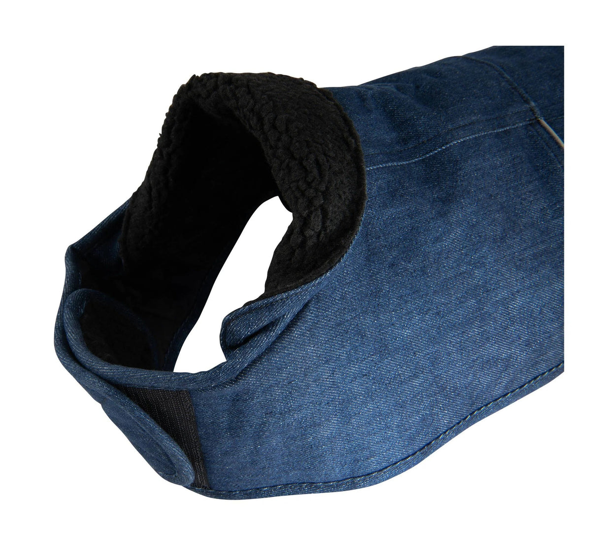 Insulated Denim Dog Coat - Blue