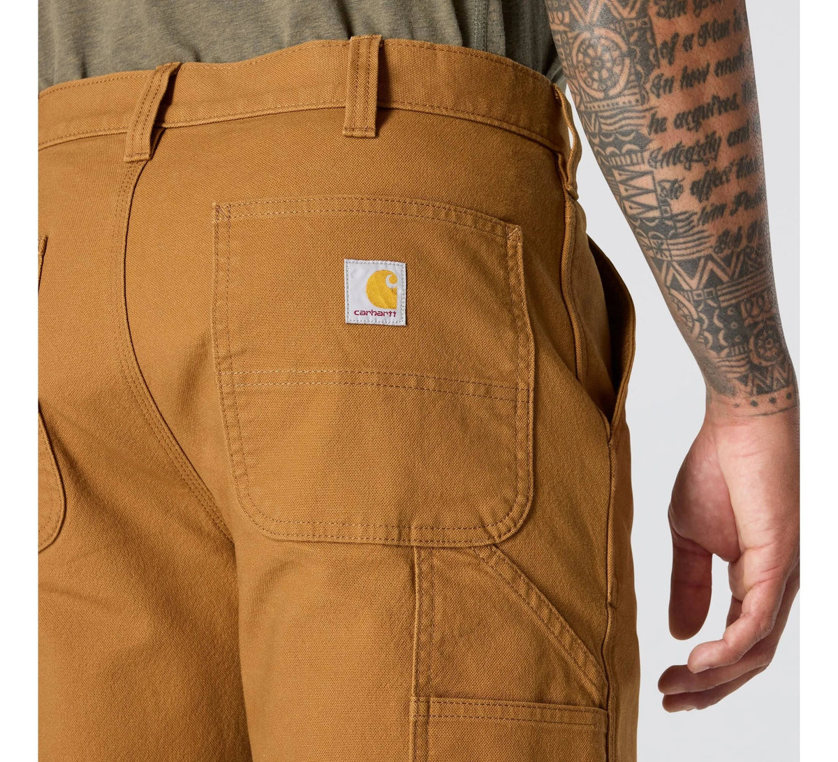Men's Stretch Canvas Work Pants - Brown