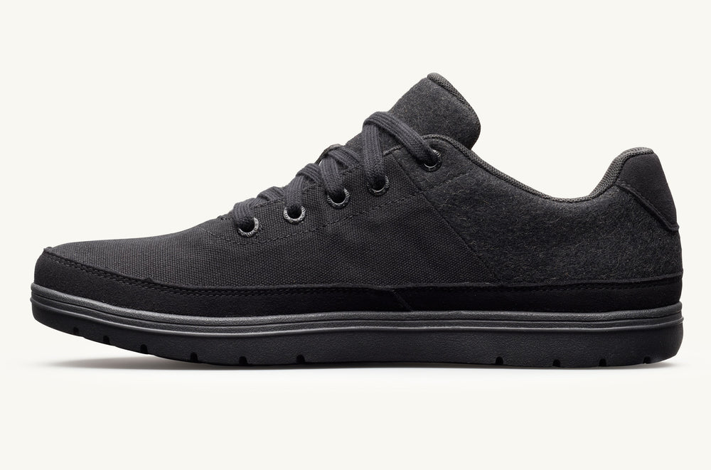 Canvas And Wool Casual Sneaker - Blue