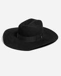Lloyd's Long Rectangle Cattleman Crown Black Cowboy Hat