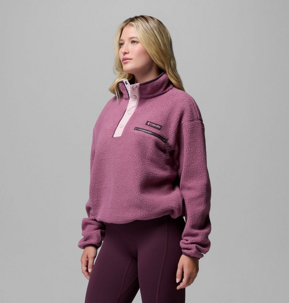 Women's Cropped Half-Snap Fleece Pullover