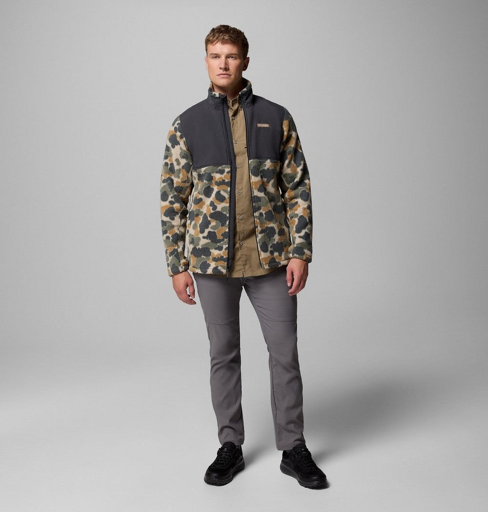 Men's Water-Resistant Sherpa Fleece Jacket - Camo