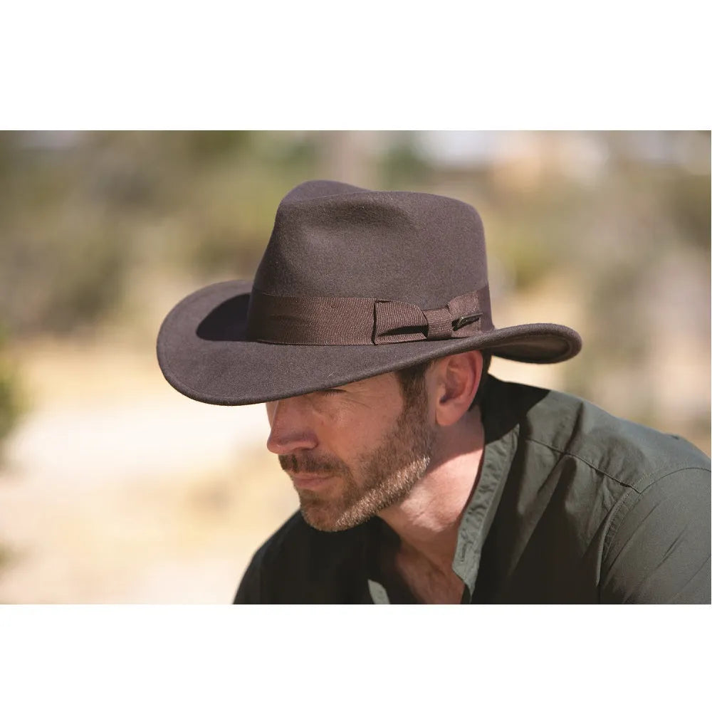 Adventurer Wool Felt Fedora - Bellos
