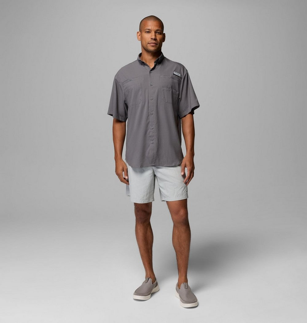 Men's Short-Sleeve Fishing Shirt - Blue