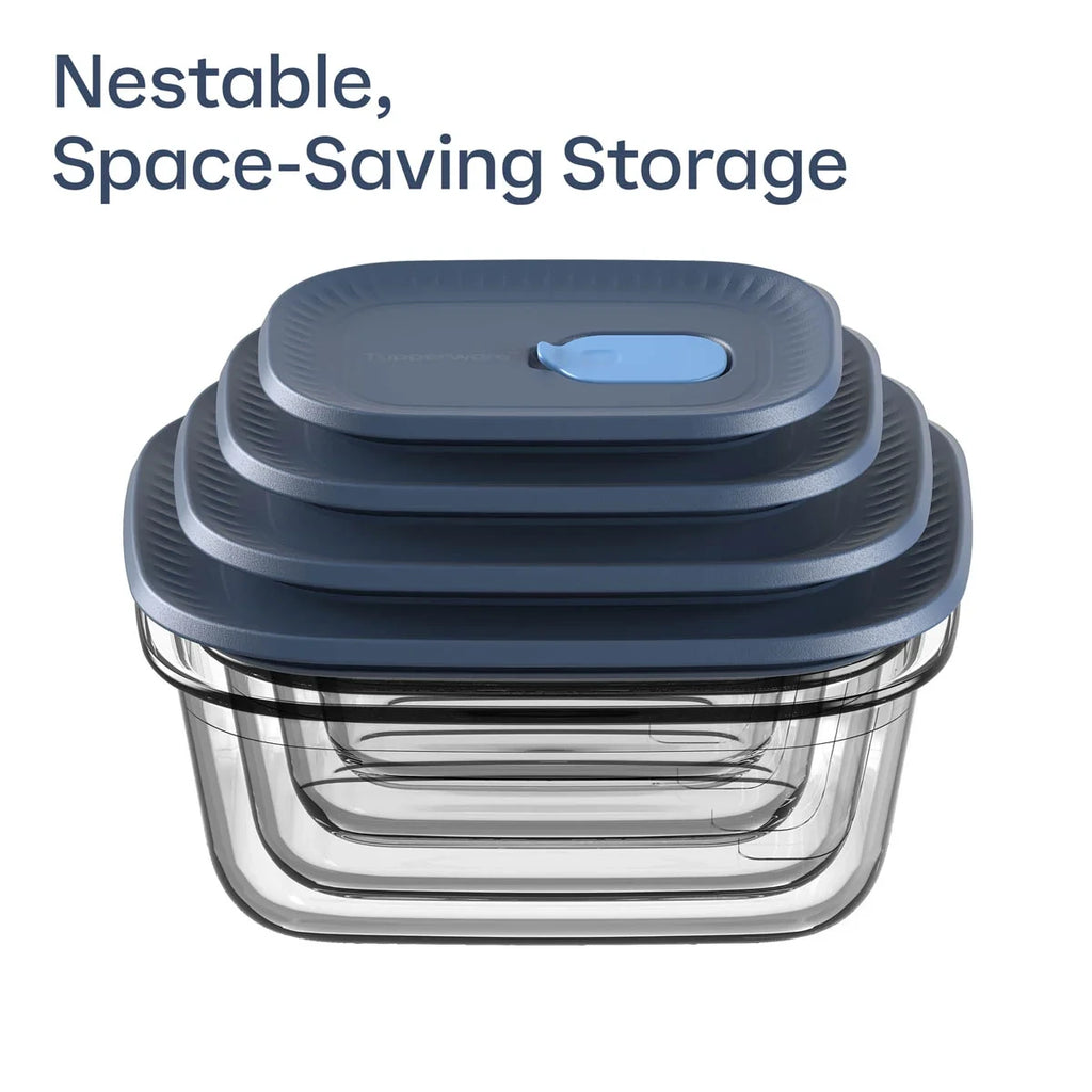 Large Rectangular Glass Food Storage Container