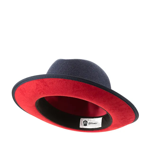 Classic Center-Creased Fedora-King (Denim Blue)