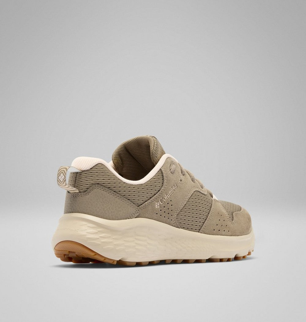 Women's Mesh And Suede Walking Shoe - Beige