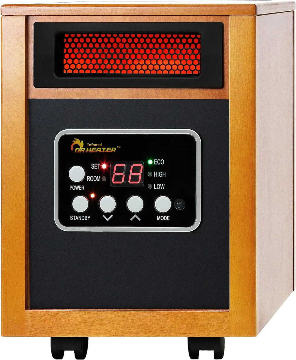 Portable Space Heater, 1500 Watt, Cherry, 1-Pack