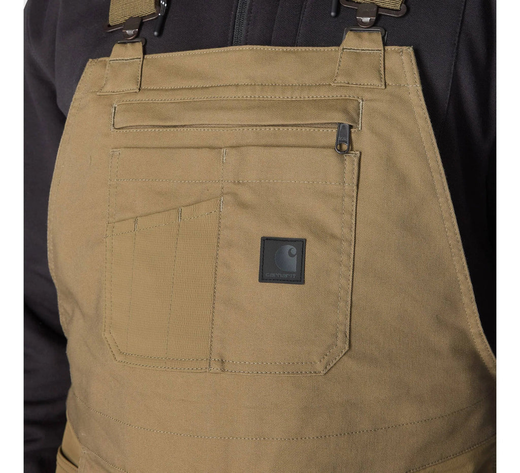 Men's Stretch Canvas Work Bib Overalls - Green
