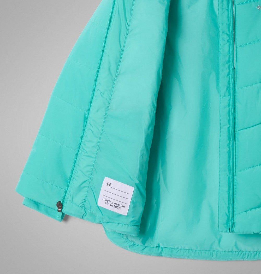 Girls' Insulated Hooded Jacket - Wine