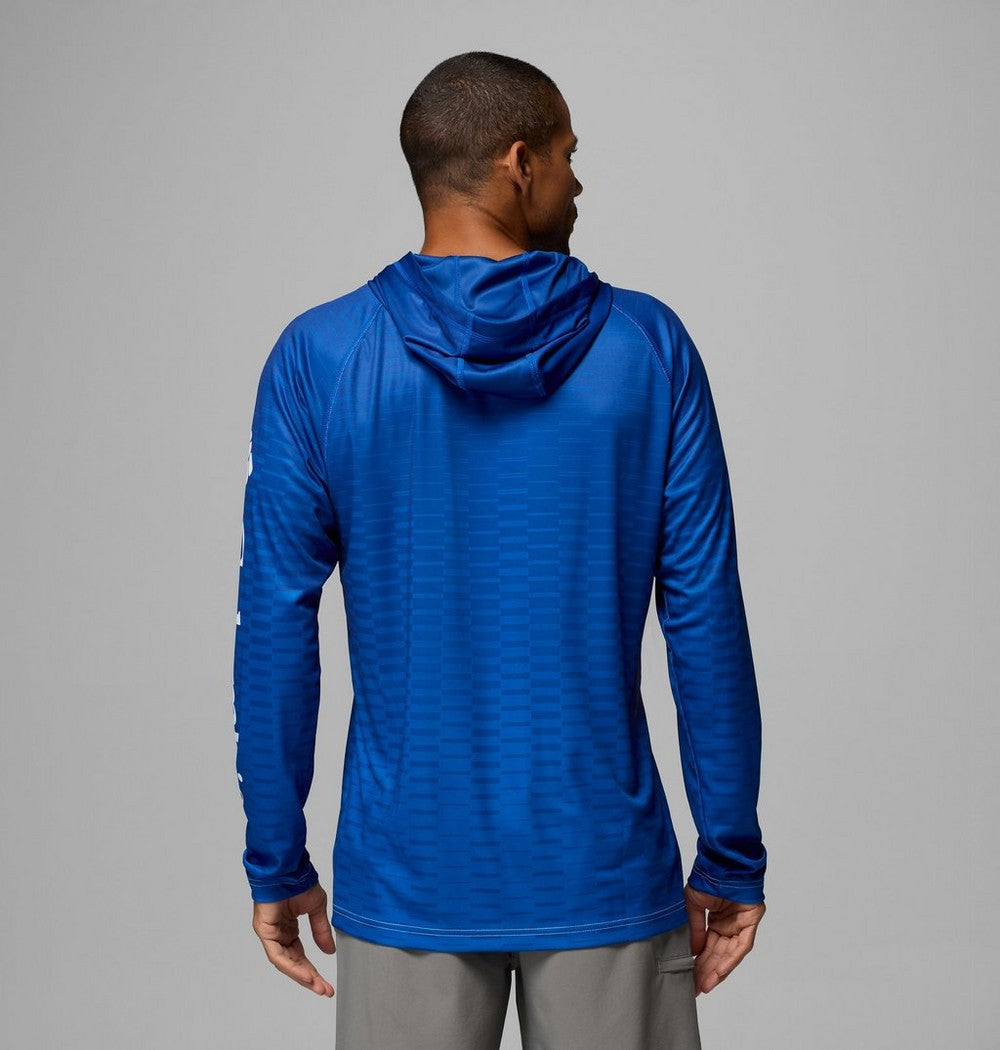 Men's UPF 50 Team Logo Sun Hoodie - Blue