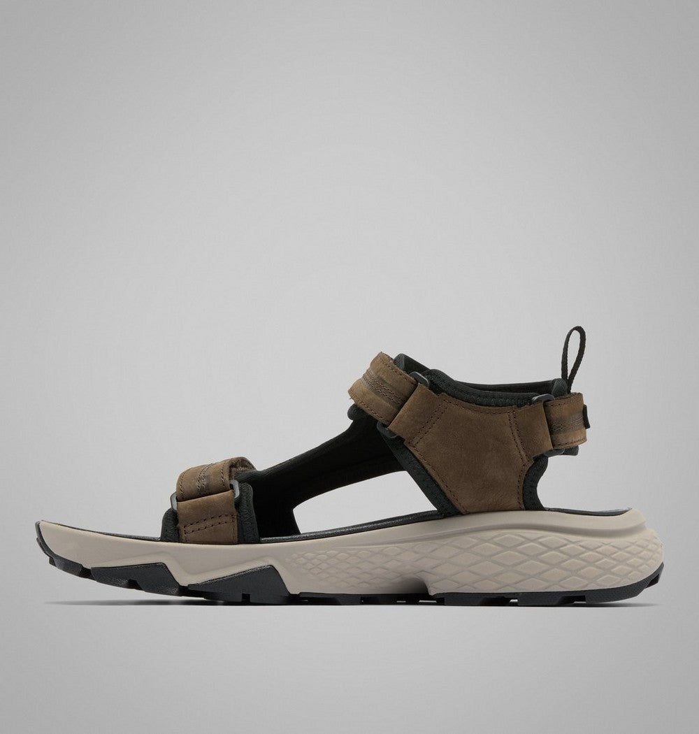 Men's Nubuck Leather Trail Sandal - Black