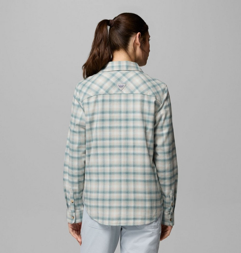 Women's Stretch Fishing Flannel Shirt - Plaid