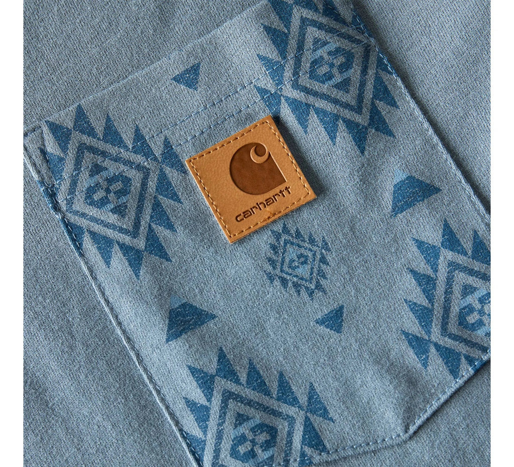 Women's Printed Pocket T-Shirt - Blue