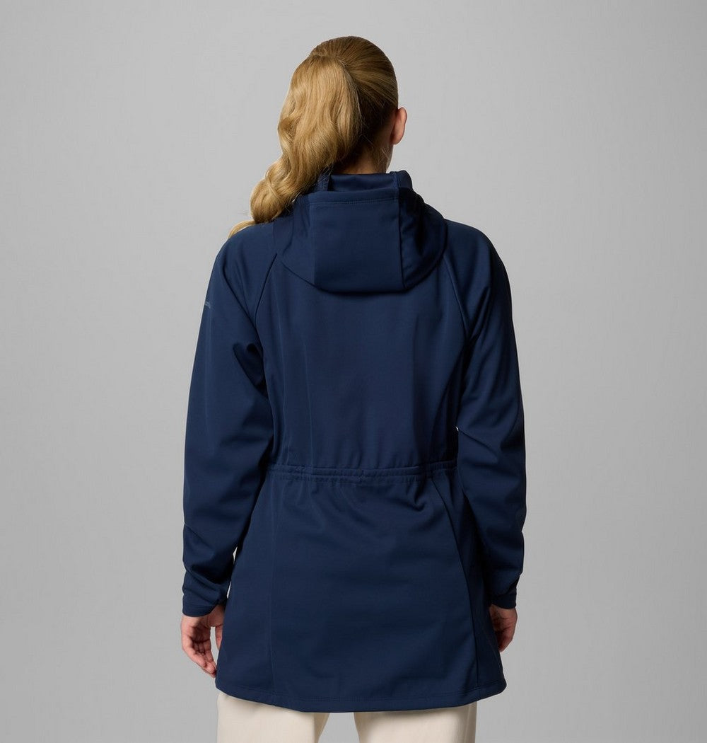 Women's Hooded Softshell Jacket - Stone Green