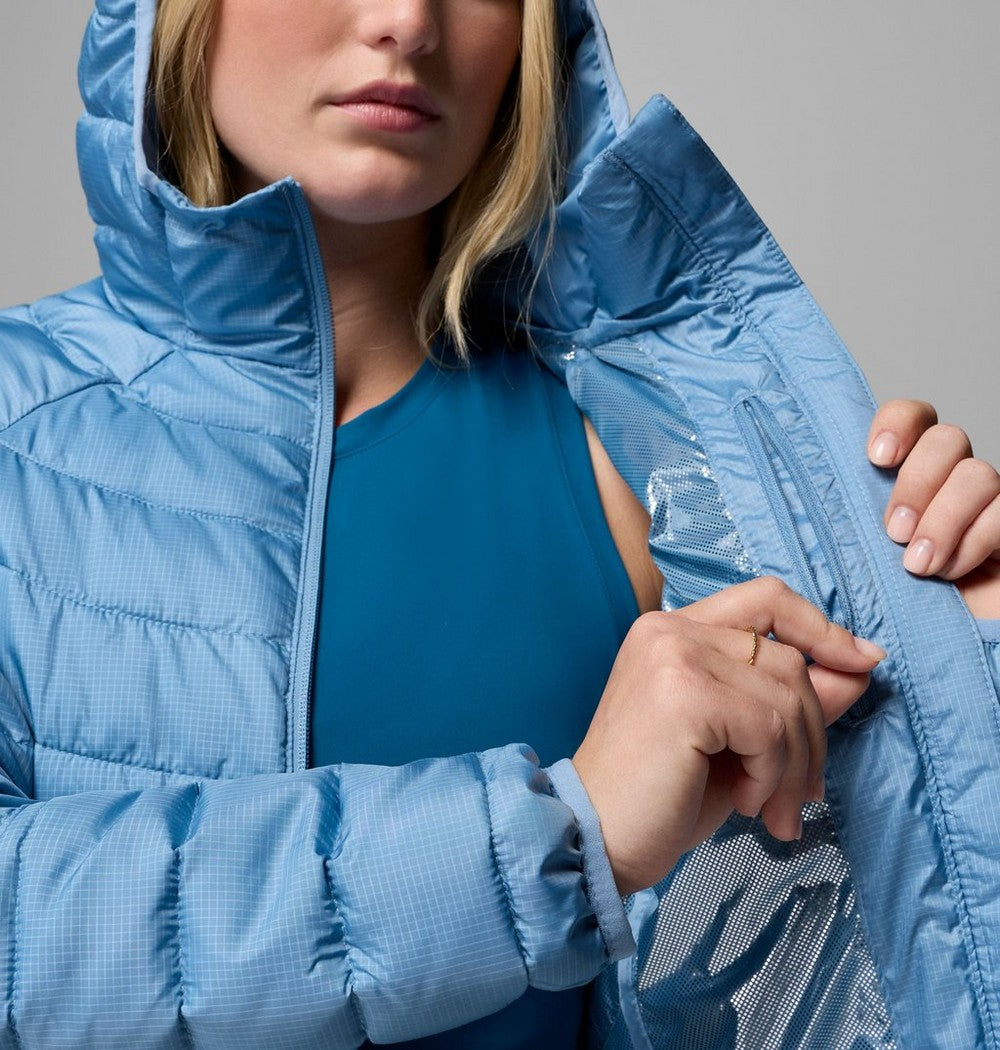 Women's Hooded Puffer Jacket - Navy