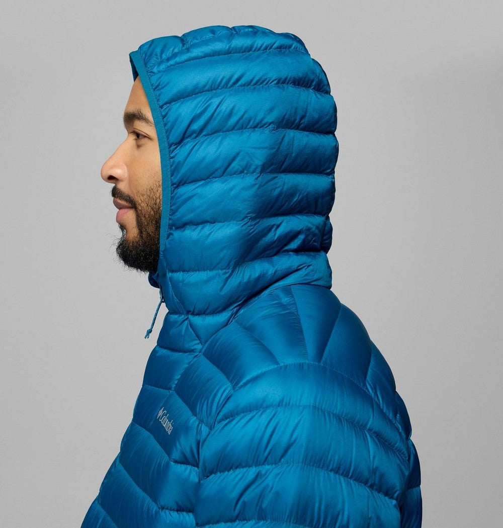 Men's Packable Down Hooded Jacket - Blue