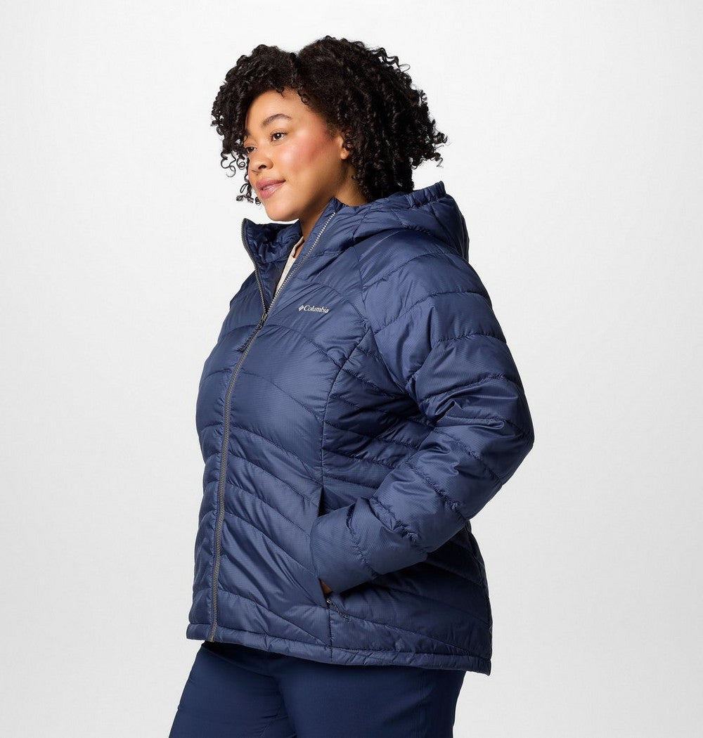 Women's Plus Size Insulated Hooded Jacket - Blue