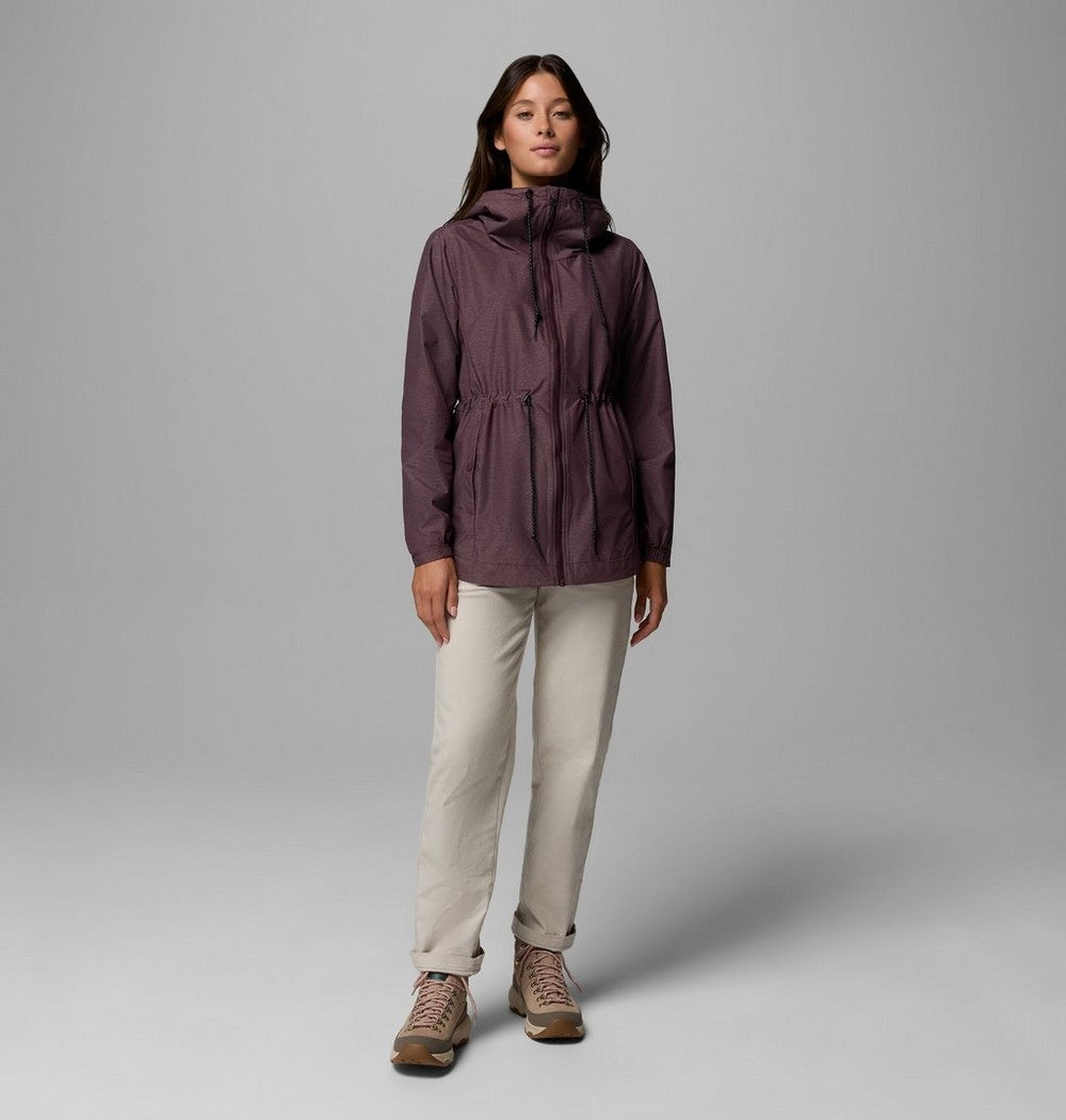 Women's Lightweight Hooded Rain Jacket - Fuchsia