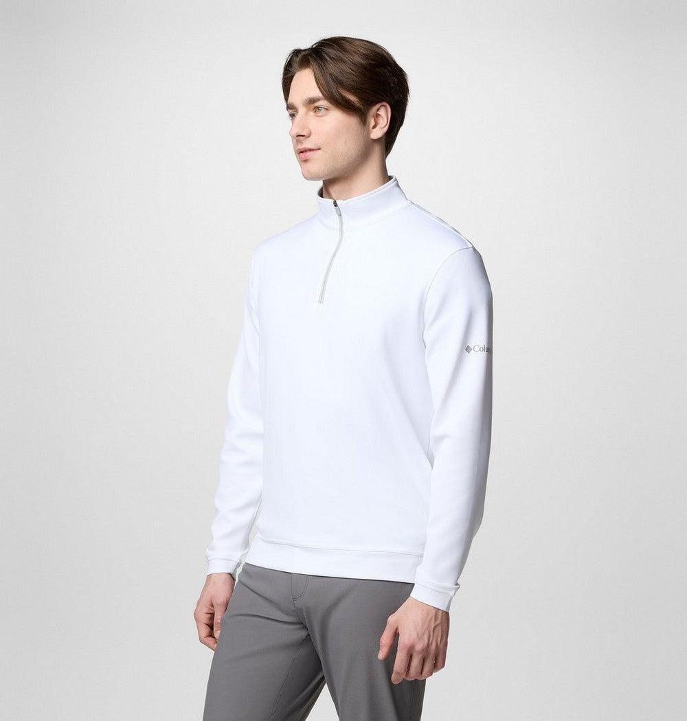Men's UPF 30 Quarter-Zip Pullover - Peach