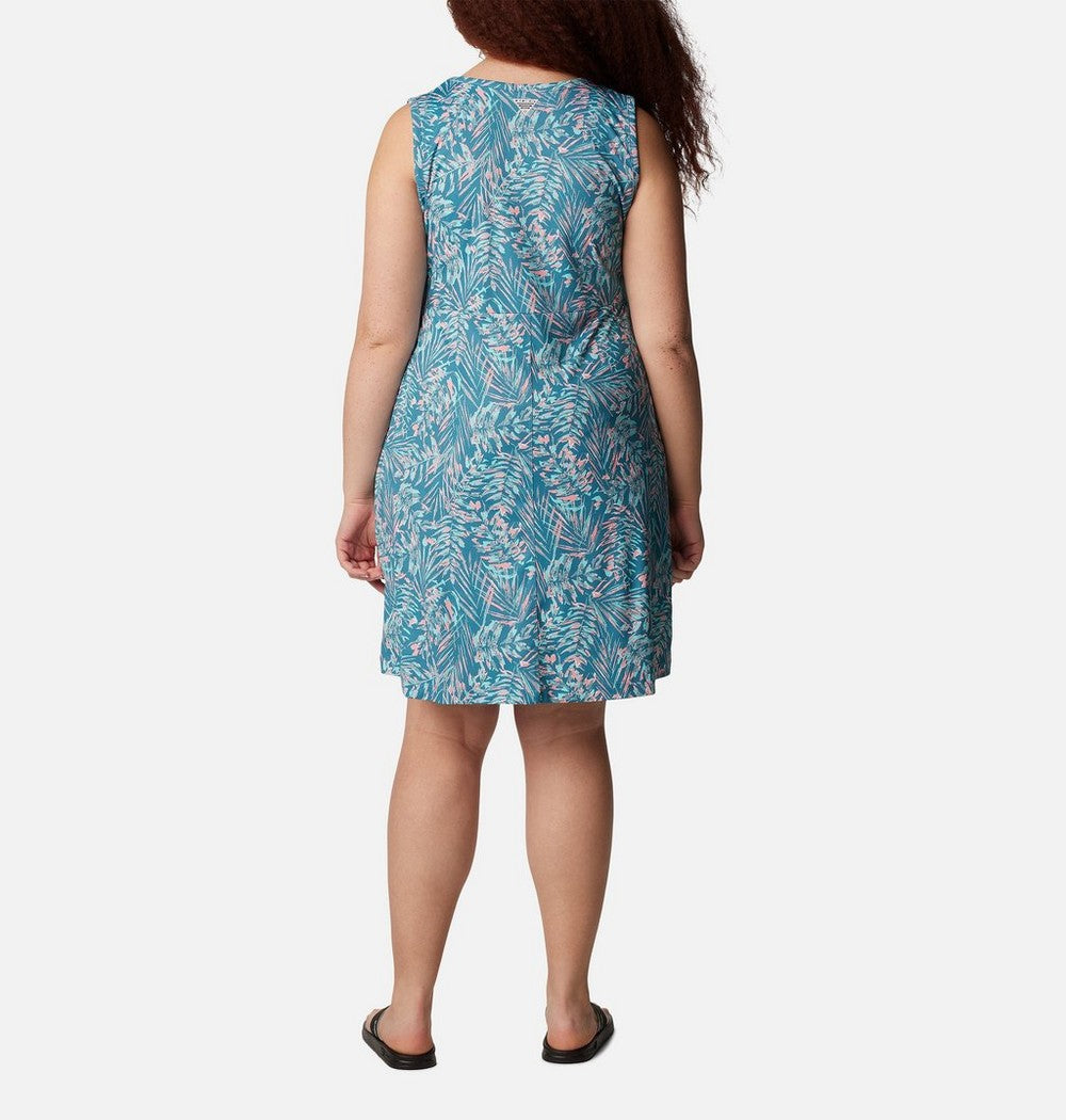 Women's Plus UPF 50 Tank Dress - Blue Print