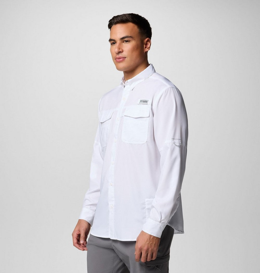 Men's Long Sleeve Fishing Shirt - White