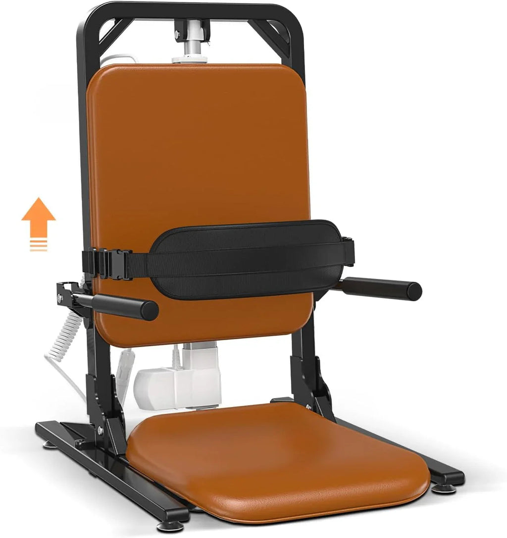 MAIDeSITe Electric Floor Lift Chair, 200 kg Load Capacity, Brown, 78 cm x 48 cm x 31 cm