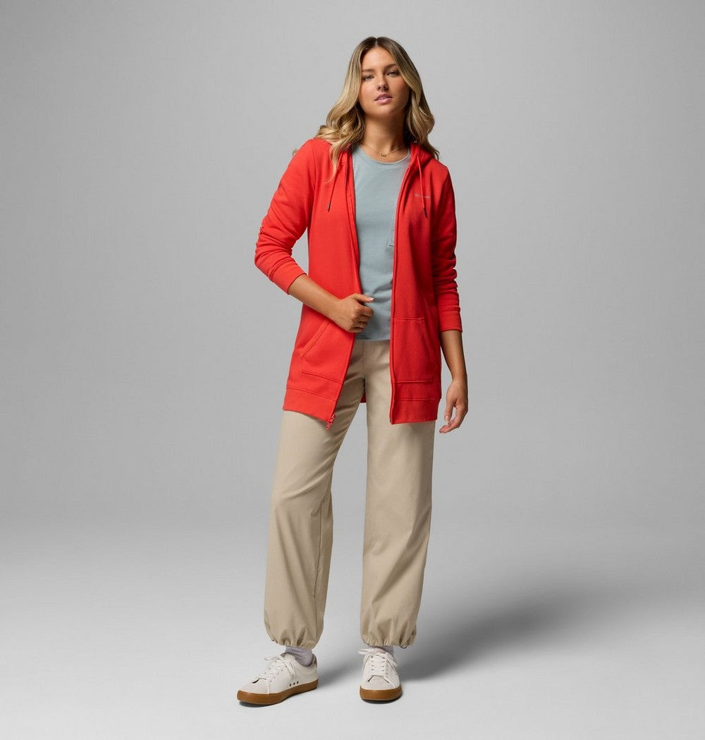Women's Long Full-Zip Hoodie - Blue