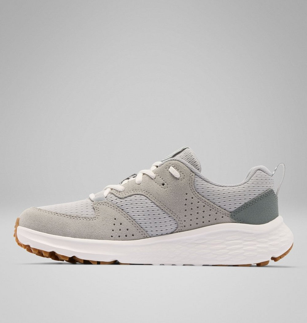 Women's Mesh And Suede Walking Shoe - Beige