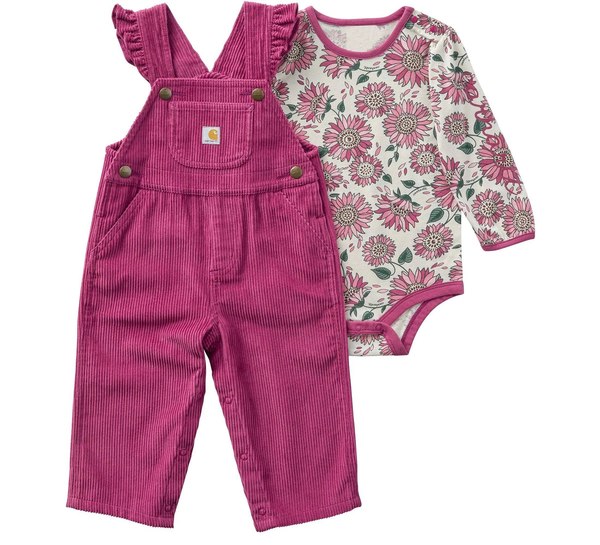 Baby 2-Piece Bodysuit & Corduroy Overall Set