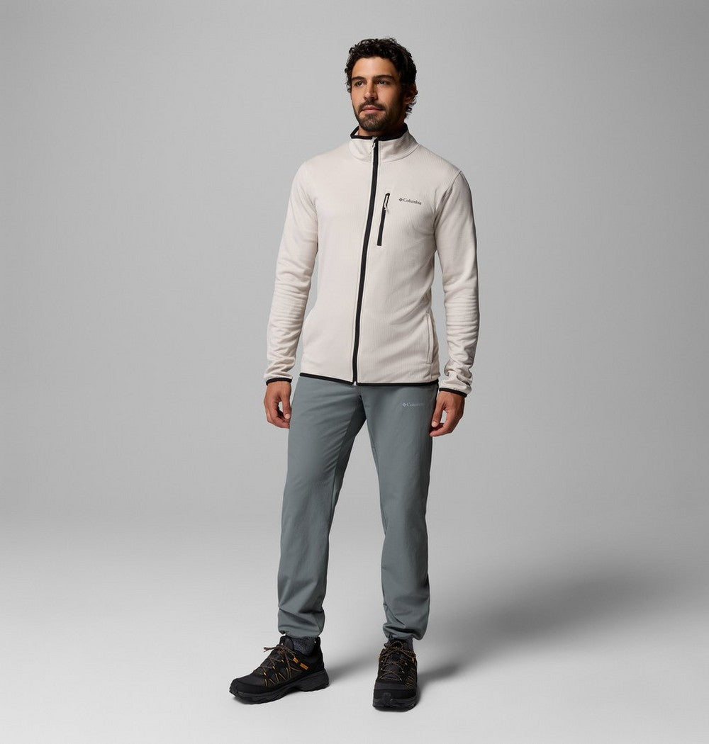 Men's Tall Grid Fleece Full-Zip Jacket - Gray