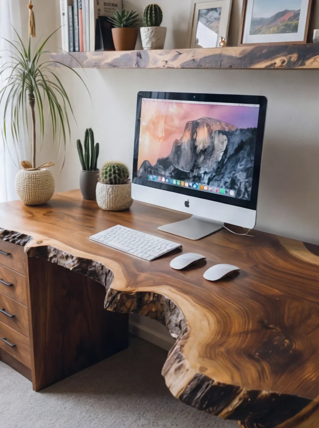 Handmade Live Edge Desk