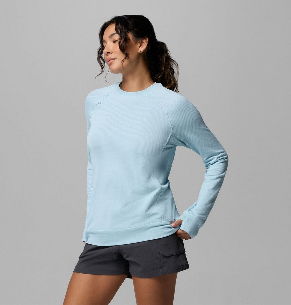 Women's UPF 50 Long Sleeve Crew - Gray