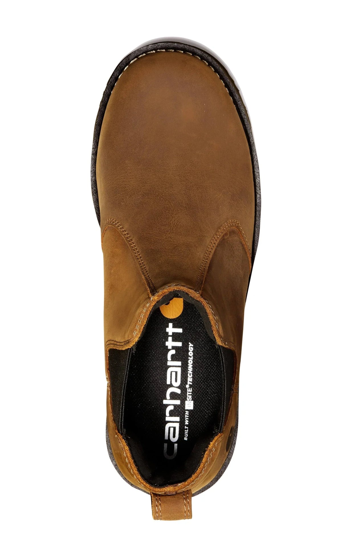 Women's Steel Toe Leather Chelsea Work Boots - Brown
