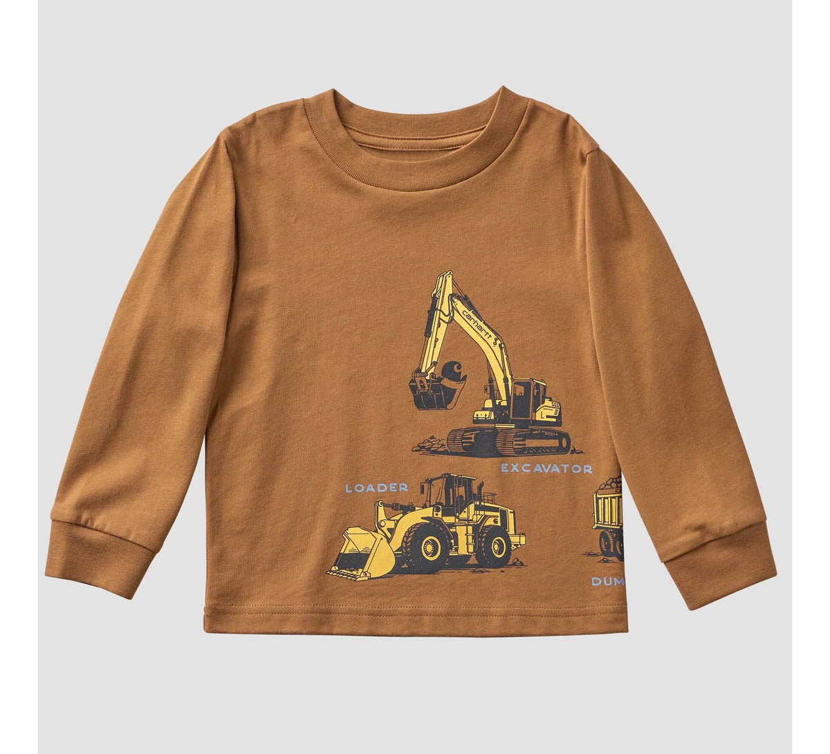 Boys' Construction Vehicle T-Shirt - Brown